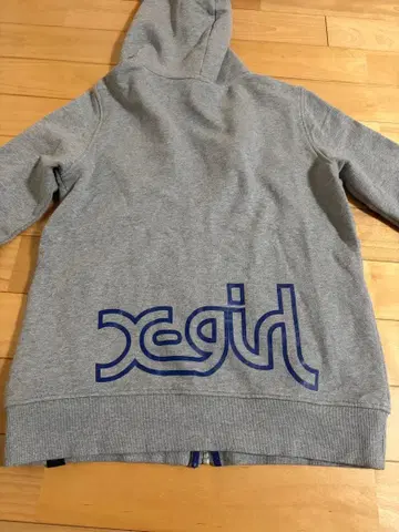 xgirl 그레이 후드 부착 후드티