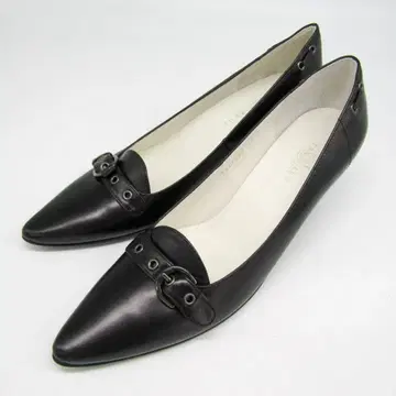 트루사르디 Trussardi 블랙 스틸레토 펌프스 24.5cm