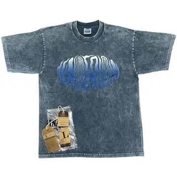 L 사이즈 텐더 로인 TEE ACID WASH G 티셔츠 그레이