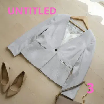 UNTITLED 노카라 자켓 오피스 졸업식 입학식