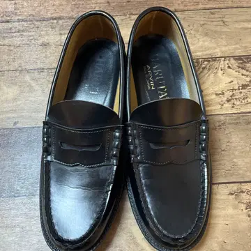 HALUTA 6550 블랙 가죽 로퍼