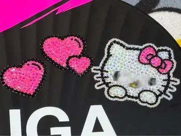 데코 부채 데코 부품 데코 스톤 고양이 하트