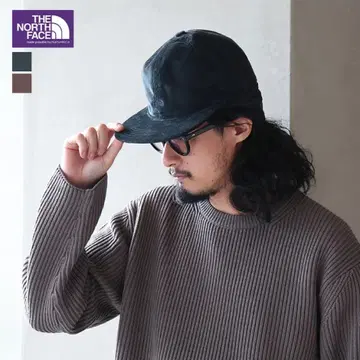 노스페이스 퍼플 라벨 코듀로이 필드 캡 네이비