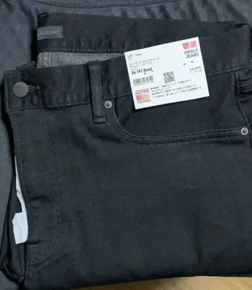 유니클로 36 히트텍 울트라 스트레치 슬림 핏 청바지 블랙