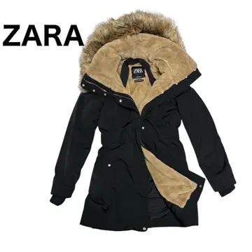 컨디션 최상 현행 ZARA 3WAY 다운 코트 다운 보아 자켓 모즈 코트