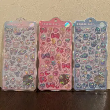 모자 꽁지 드롭 씰 츄루키라 3장 세트