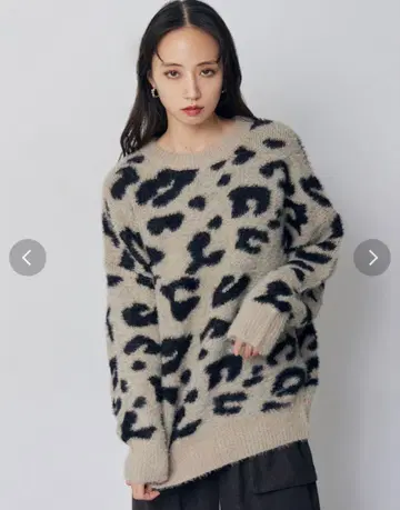 MURUA 레오파드 니트