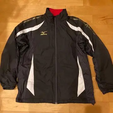Mizuno 스포츠 자켓 블랙/빨간색