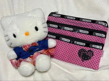헬로키티 봉제 인형 & 파우치 세트