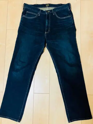 Wrangler 다크 블루 스트레이트 데님 W36