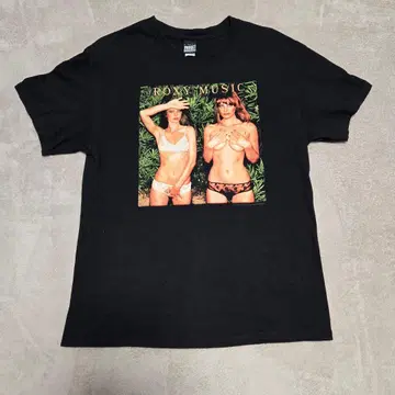 ROXY MUSIC 빈티지 블랙 T셔츠