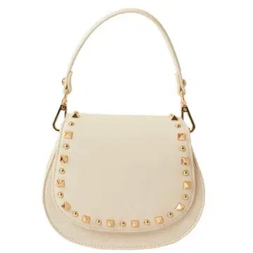 DIANA 다이애나 스터드 핸드백 숄더백 아이보리
