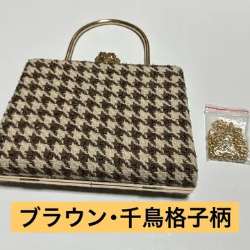 하운드투스 패턴 파티 백 캬바 파우치