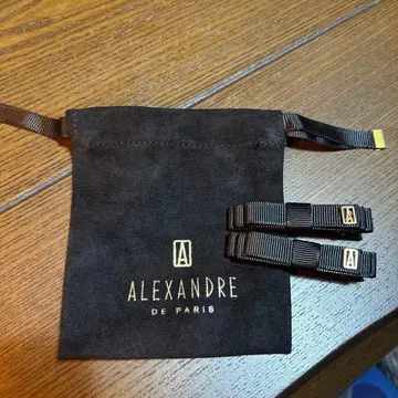 미인백화 부록 알렉상드르 드 파리 리본 헤어 클립 & 복조리 파우치