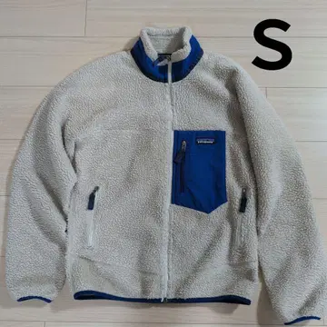patagonia 플리스 자켓 S 베이지/파랑