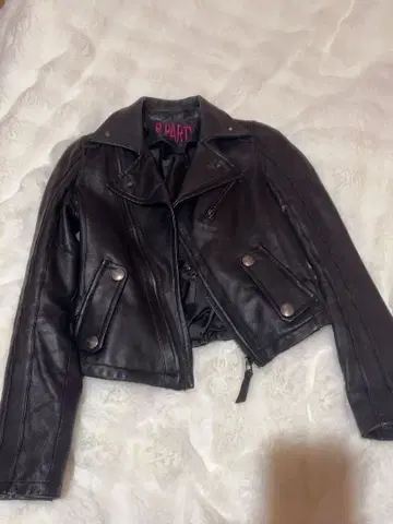 로얄 파티 가죽 라이더 자켓