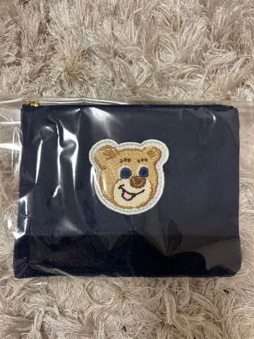 새상품 미사용 택 포함 페이러 올드 테디 와펜 파우치 네이비