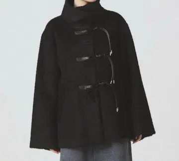 레이빔즈 샤기 토글 버튼 하프 코트