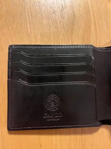 GANZO GUD2 동전 지갑 포함 접이식 지갑 버건디