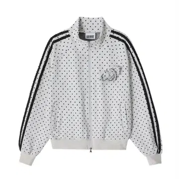 CRANK Rose Dot Track Jacket_Oatmeal