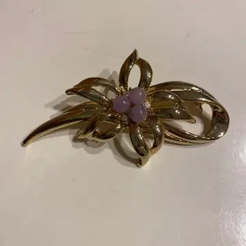 [ 무료배송 ] 골드 꽃 브로치