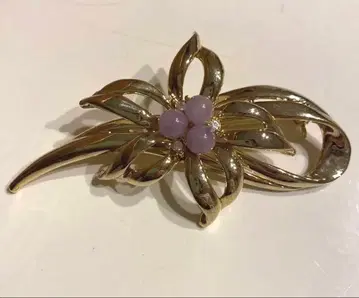 [ 무료배송 ] 골드 꽃 브로치