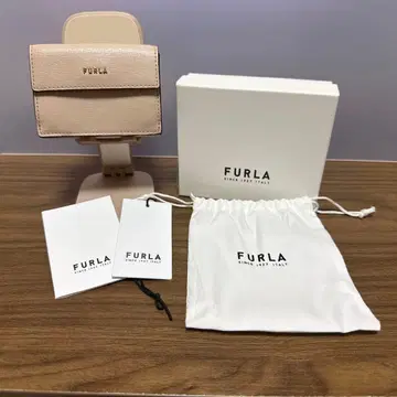FURLA 3단 폴더형 지갑 베이지