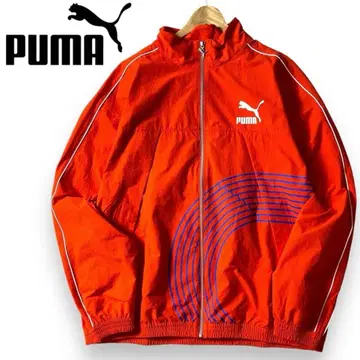 새상품 PUMA 푸마 로고 트랙 자켓 XL 빨간색