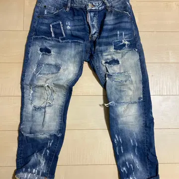DSQUARED2 데미지 가공 블루 데님