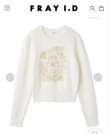 FRAY I.D (프레이 아이디) 에뚜왈 자수 니트