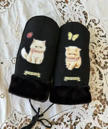 [ 새상품 ] yukiemon 스웨이드 페타페타 미튼