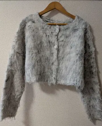 쿠키 샤기 가디건