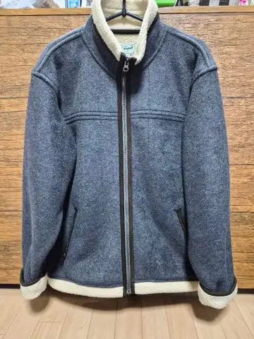 Crocodile 플리스 자켓 M 그레이/크림