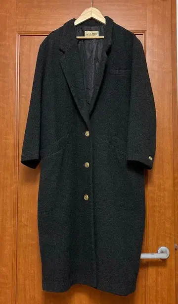 BELLE POULE 다크 그레이 롱 코트