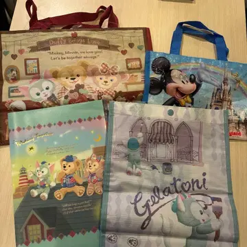 디즈니 굿즈 백 클리어 파일 더피 프렌즈