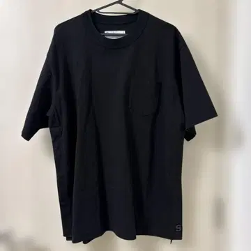 블랙2 미사용품 sacai 사카이 남성용 S 로고 패치 T셔츠 블랙