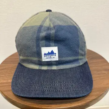 patagonia 체크 무늬 캡