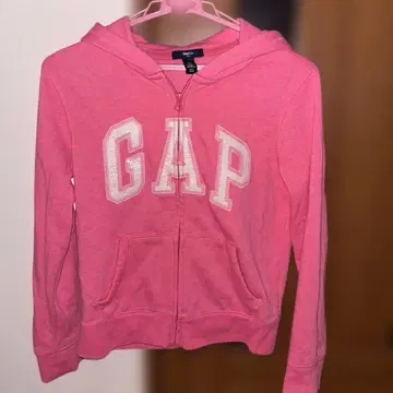 00s y2k 헤이세이 갸루 GAP 라메 지퍼 후드티 핑크 KIDS