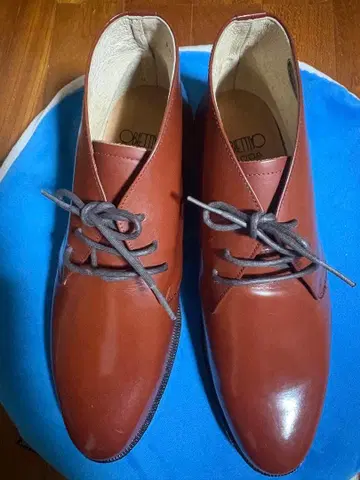 [천연 가죽] [새상품] 인기 OBIETTIVO 브라운 신발 26cm