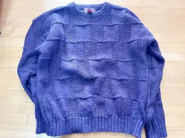 [ 구제 의류 ] CONCRETE 크루넥 니트 M 보라색 퍼플