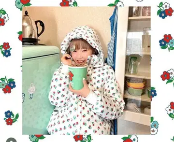 POPPY 아사기니뇨 flowerdown 꽃무늬 다운