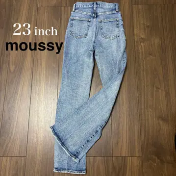 moussy 마우지 플레어 데님 23인치 블루