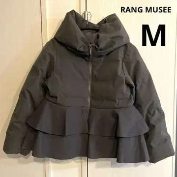 새상품급 프릴 페플럼 다운 코트 그레이 RANG MUSEE M