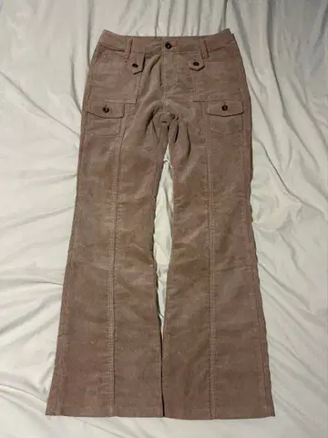 00's archive 시크 스타일 베이지 코듀로이 부츠컷 데님