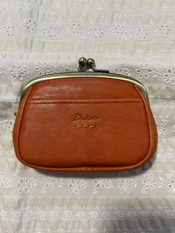 다코타 치코 동전 지갑 가마구치 지갑 오렌지