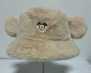 미키마우스 귀 달린 버킷햇 베이지
