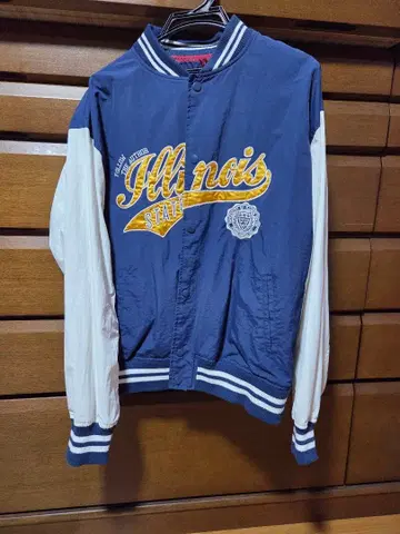 Right-on 바시티 자켓 M 사이즈 네이비