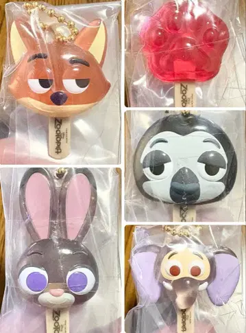 주토피아 아이스캔디 참 5종 세트