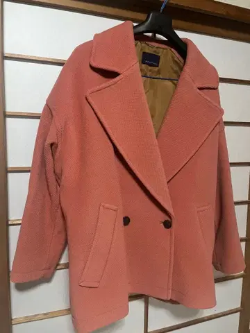 Abahouse Devinette 핑크 더블 브레스트 자켓