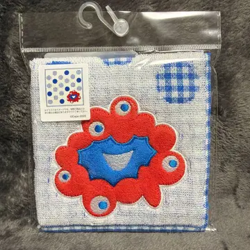 EXPO2025 미야쿠미야쿠 자카드 미니 타월 스마일 블루